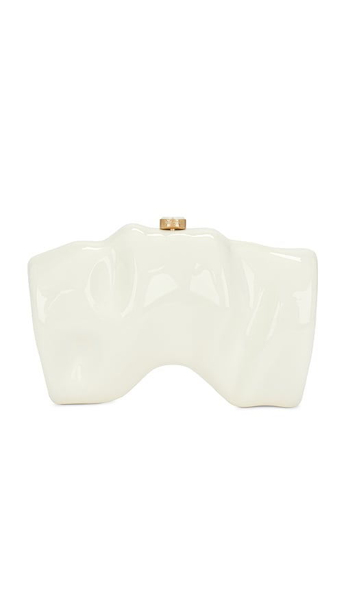 Cult Gaia Scrunch Clutch in White