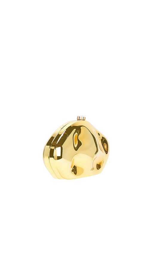  Cult Gaia Clutch Caldera In Metallic Gold. 