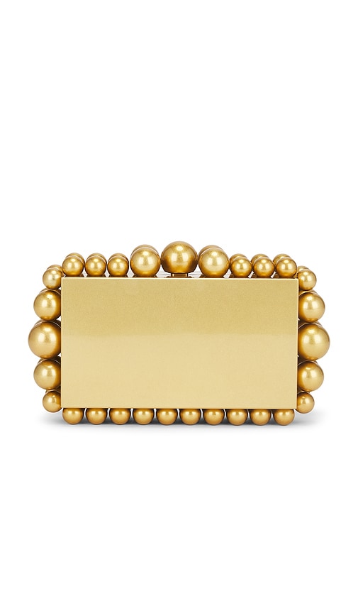Shop Cult Gaia Eos Metal Clutch In 复古黄铜色