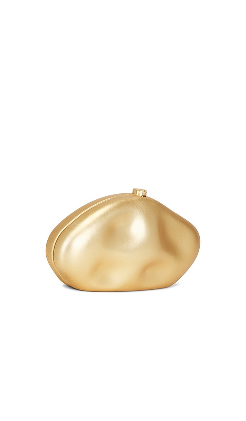  Cult Gaia Clutch Caldera In Metallic Gold. 