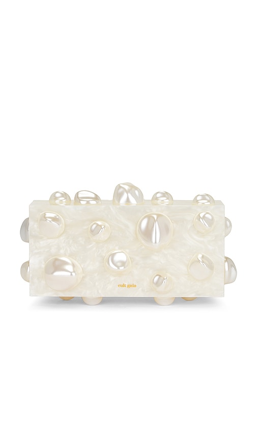 Orbs Clutch in Ivory.