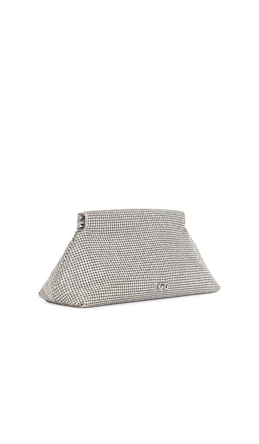  Cult Gaia Mini-clutch Lillia In Metallic Silver. 