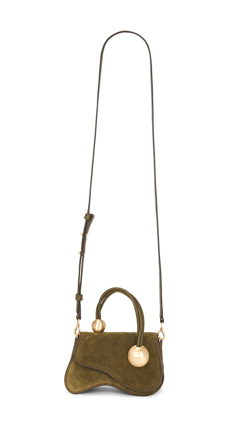 Cult Gaia Kazia Nano Crossbody Bag In Brown