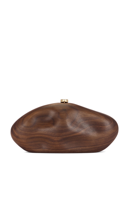 Cult Gaia The Caldera Clutch In Brown