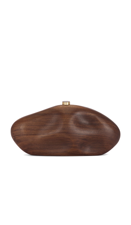 Cult Gaia The Caldera Clutch In Brown