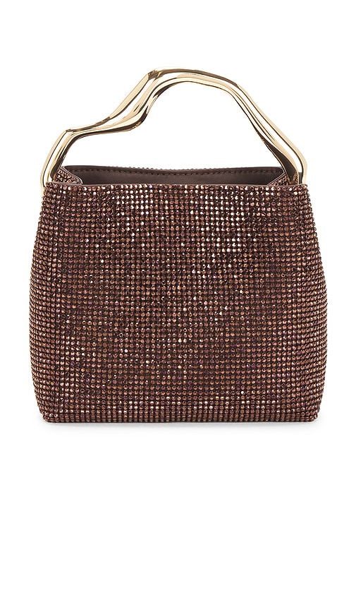 Cult Gaia Solene Mini Top Handle Bag In Brown