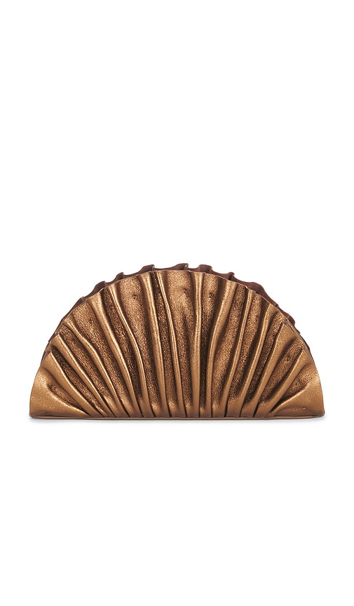 Cult Gaia Nala Clutch In Bronze