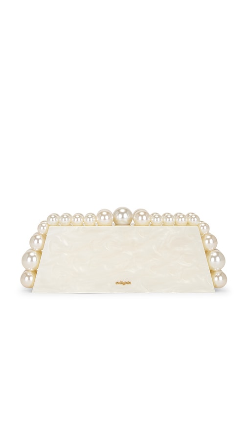 Eos Lungo Clutch by Cult Gaia in Ivory