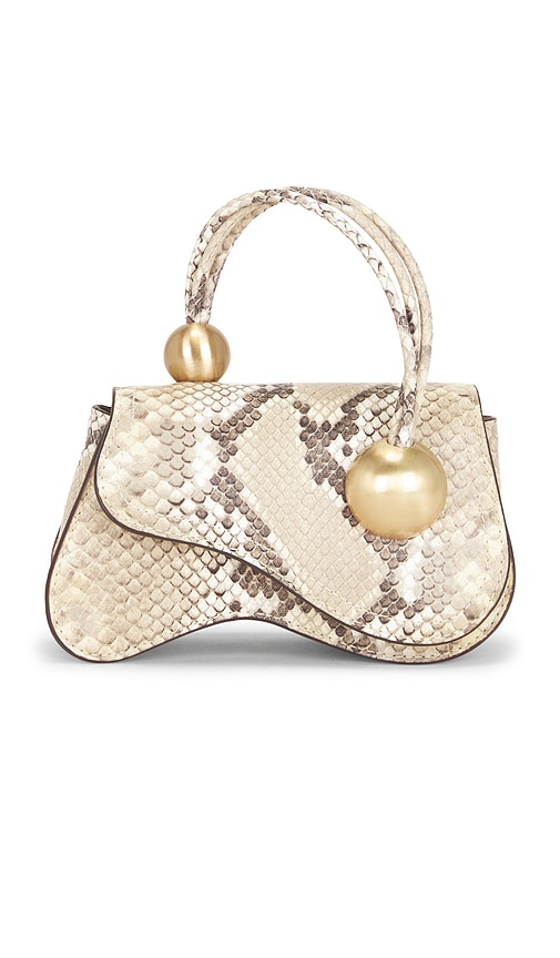 BOLSO CRUZADO KAZIA by Cult Gaia in Faded Python