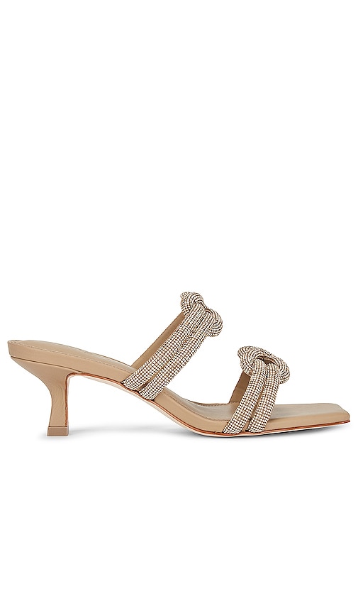 Nami Sandals - Cream - Strass by Cult Gaia in Neutrals color for Luxury  Clothing | THE LIST