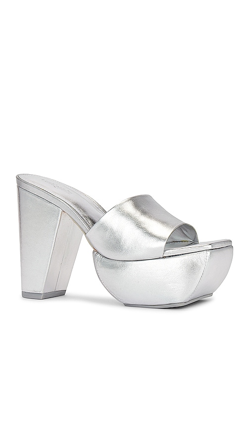 Shop Cult Gaia Nadia Platform Sandal In Shiny Silver