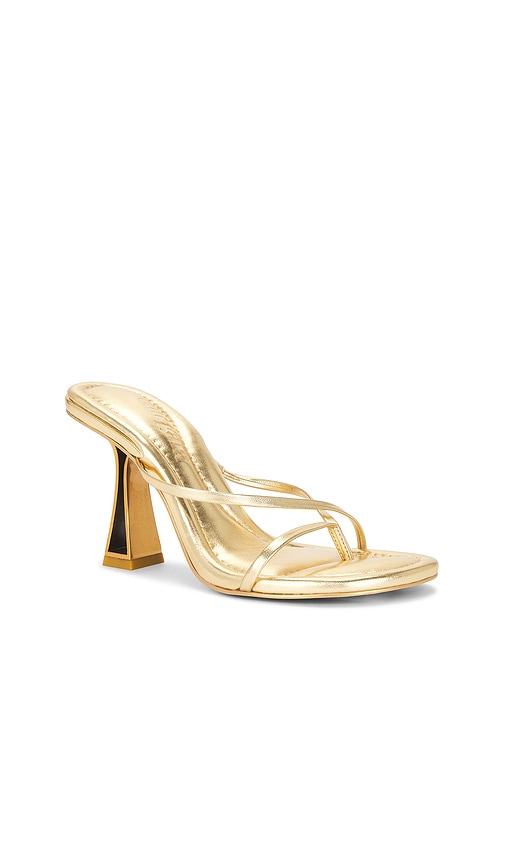 Cult Gaia Soriah Sandal In Brass In Gold