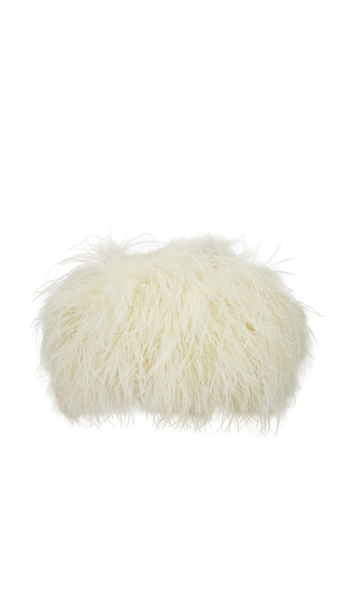 CULTNAKED Snap Clutch in Butter White