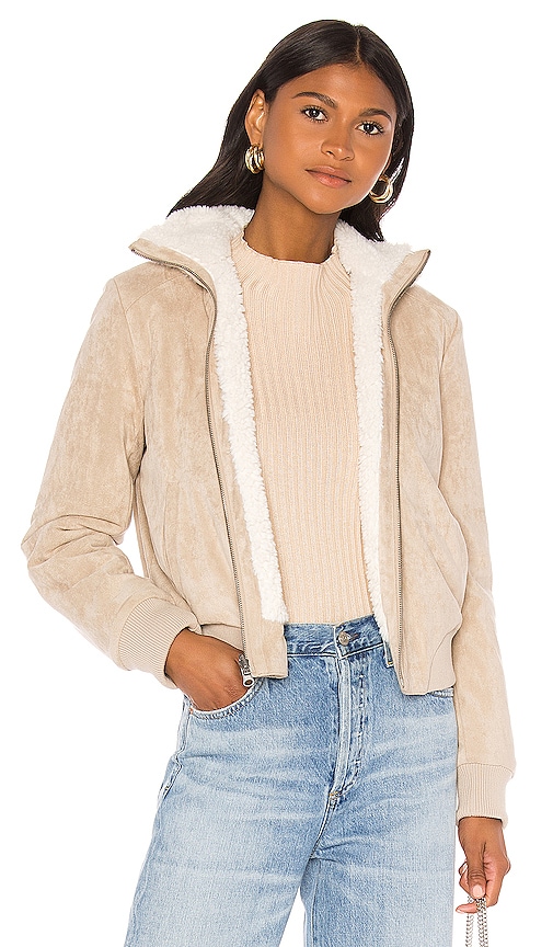 Kendal Reversible Faux Suede With Sherpa Flight Jacket