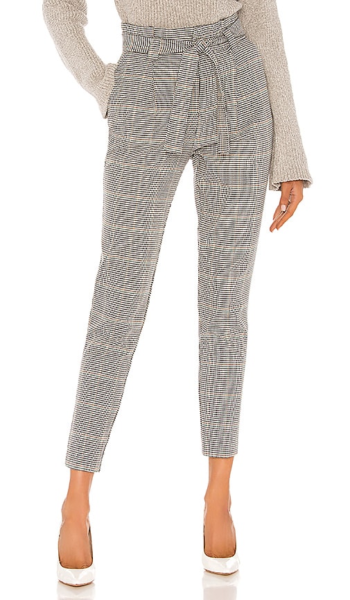 high waisted houndstooth pants