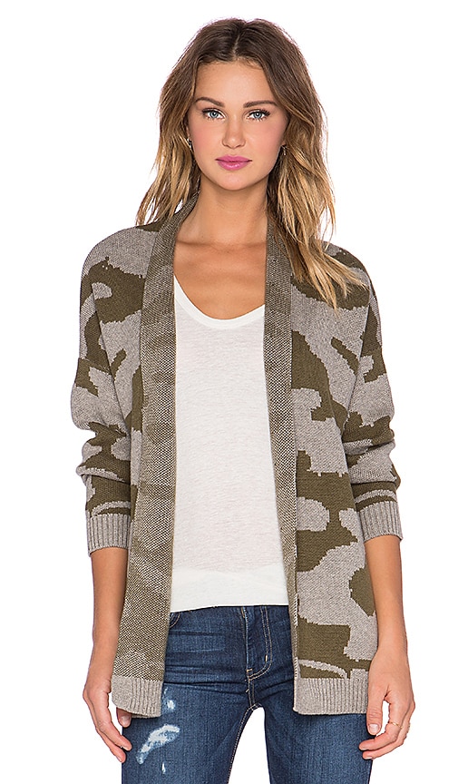 camo sweater cardigan