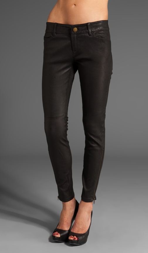 Current/Elliott Leather Legging in Washed Black | REVOLVE