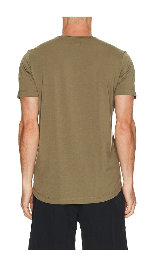 Cuts Curve Hem Tee In Brown