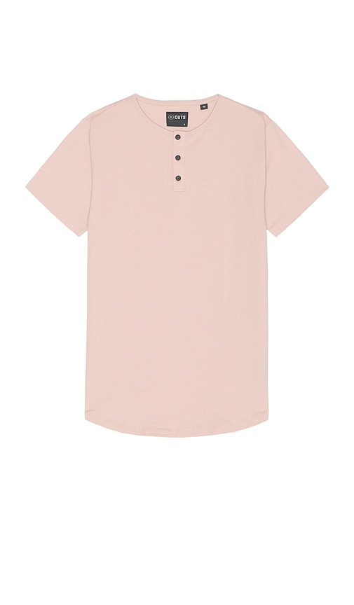 Shop Cuts Ao Henley Tee In Mauve