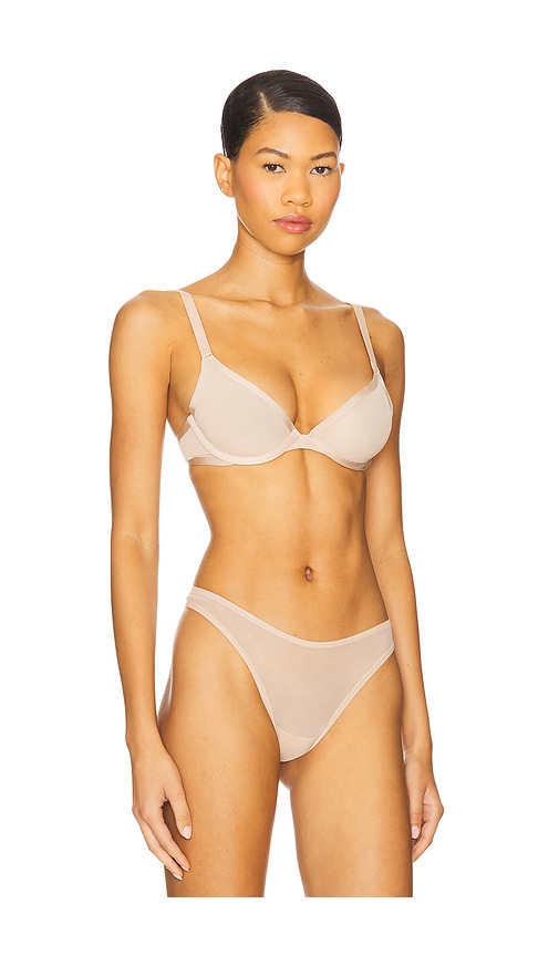 Cuup Plunge Mesh Bra In White