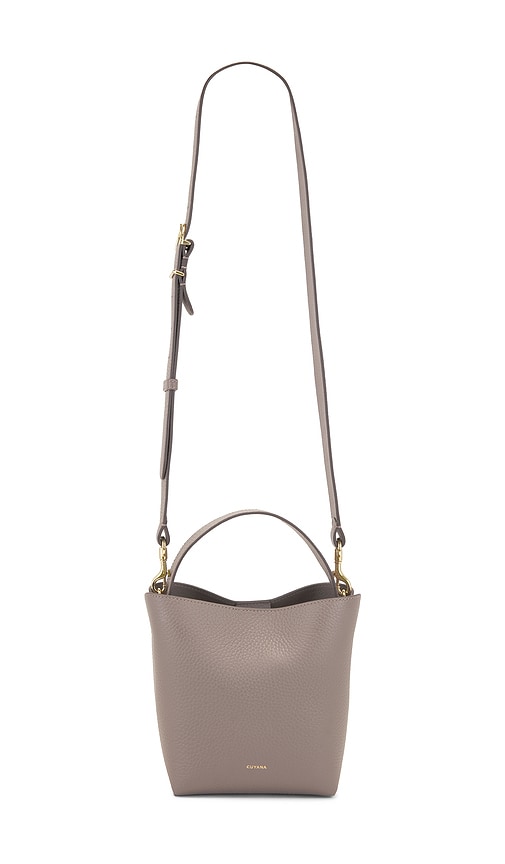 Linea Mini Bucket Bag in Taupe.