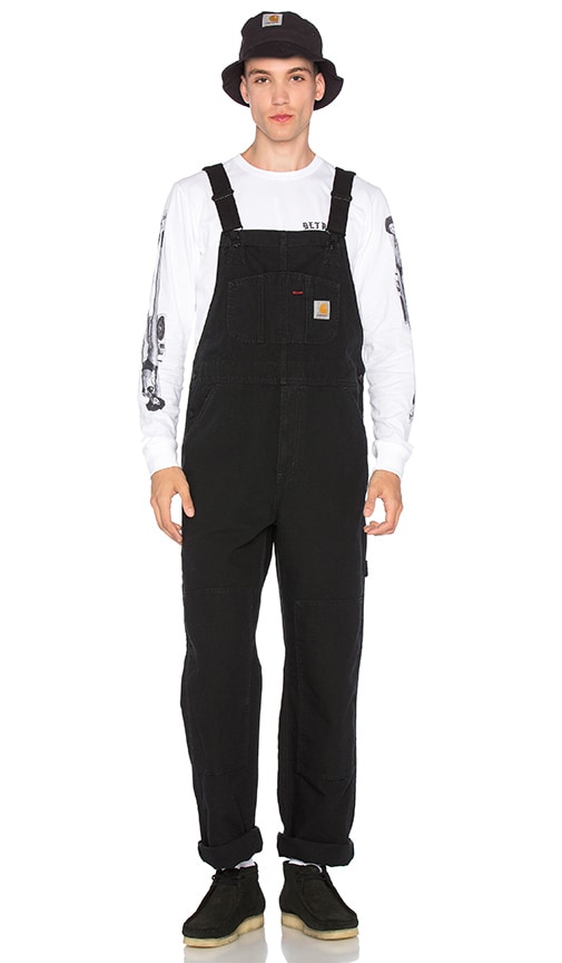 carhartt wip black overalls