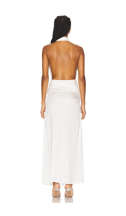  Courtney Zheng Vestido De Jersey Con Escote Pronunciado Selene En Color Blanco Talla L  (también En M, S, Xs). 
