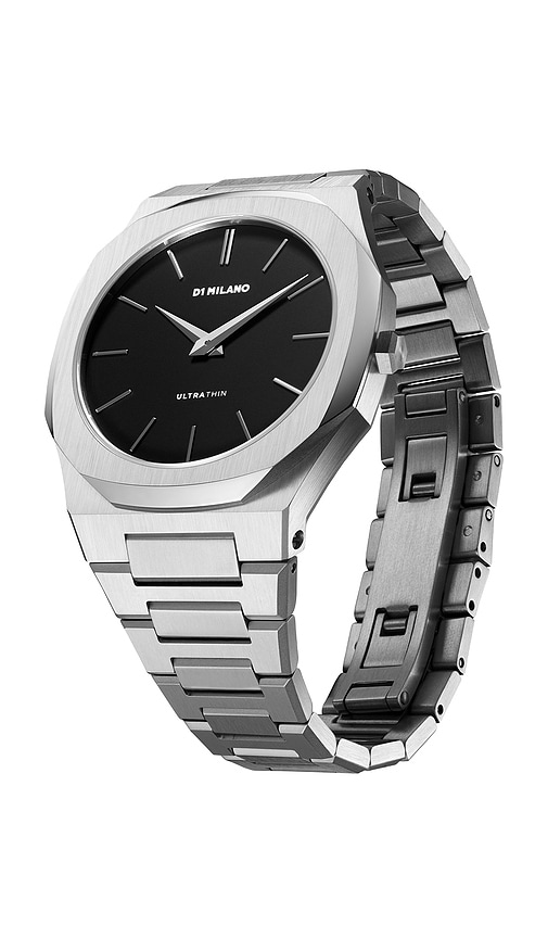 D1 Milano Ultra Thin 40mm Watch In Metallic Silver