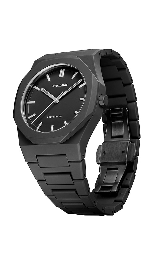 D1 Milano Polycarbon 40.5mm Watch In Black