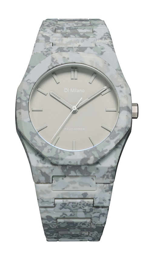 D1 Milano Polycarbonate 40.5mm Watch in Grey.
