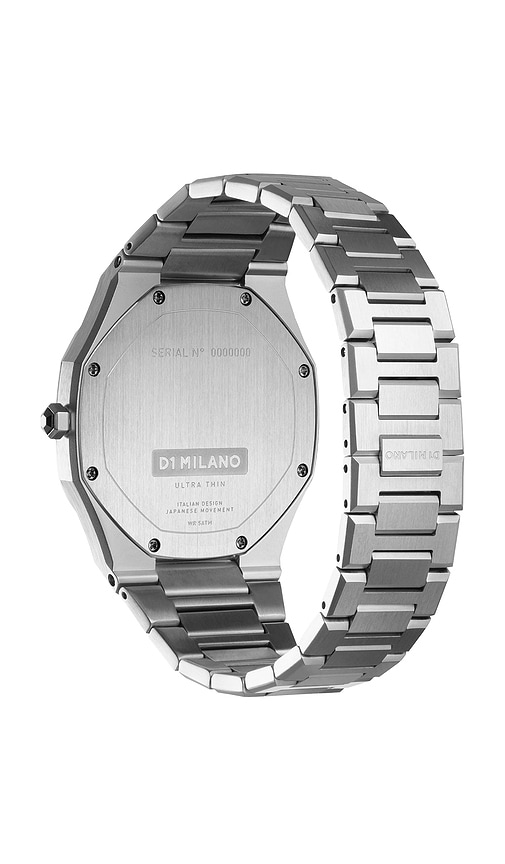  D1 Milano Uhr Ultra Thin In Metallic Silver. 