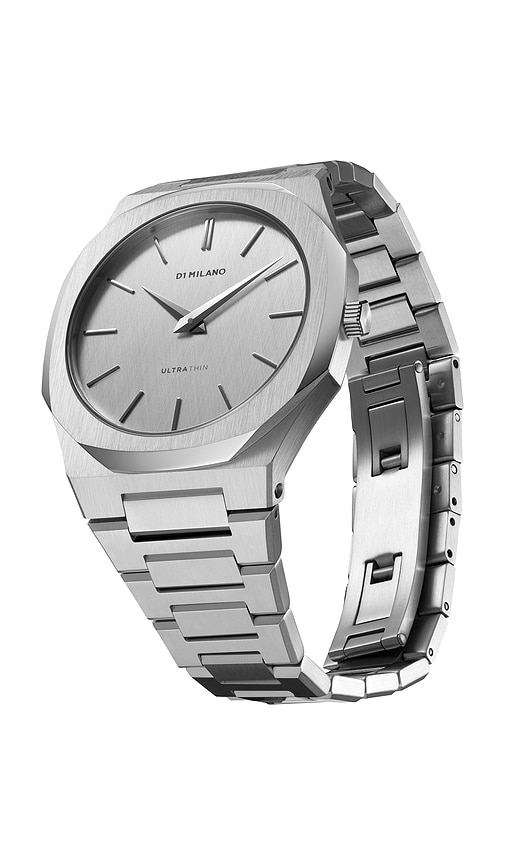 D1 Milano Ultra Thin Bracelet 40mm Watch In Metallic Silver