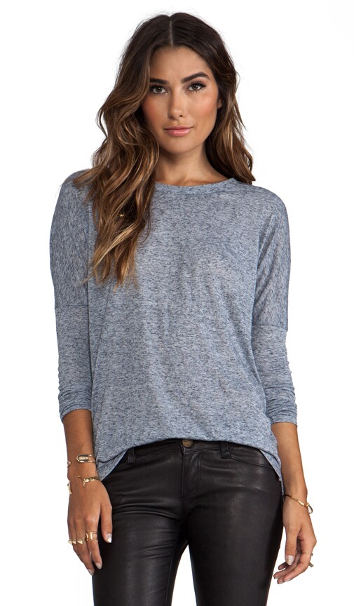 Scoop Neck Fitted Long Sleeve Tee