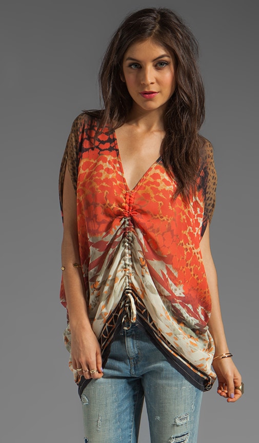 Drawstring Front Top