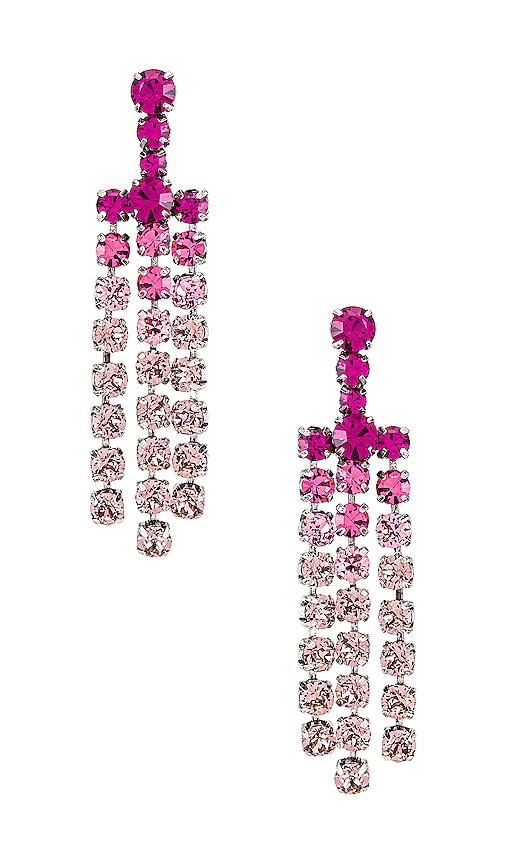 DANNIJO Asher Drop Earring in Pink
