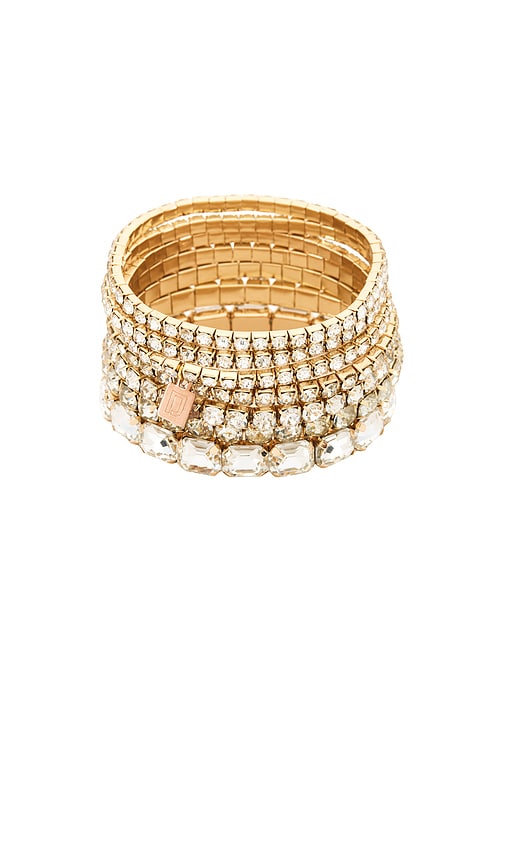  Dannijo Armband-set Valentina In Metallic Gold. 