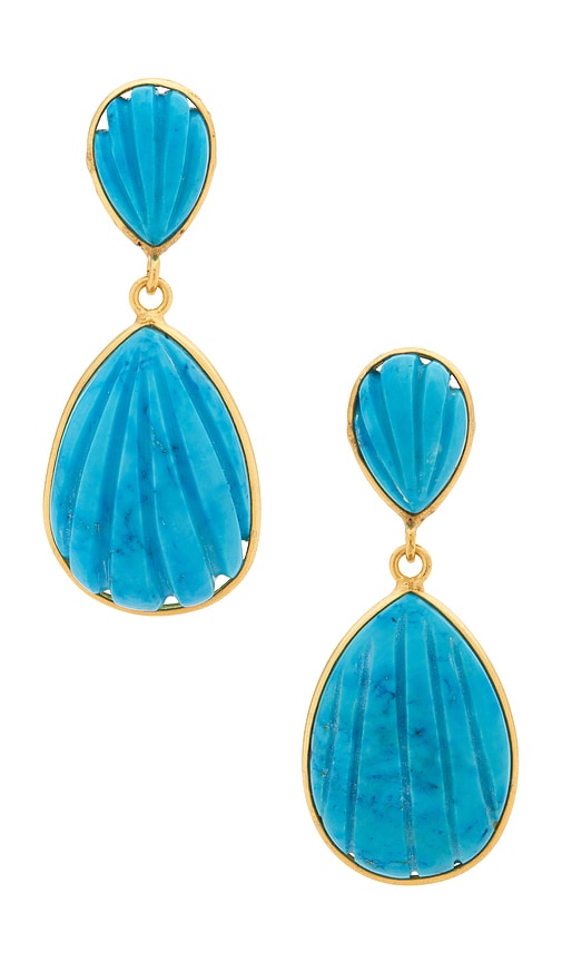 Dannijo Sana Drop Earrings In Blue