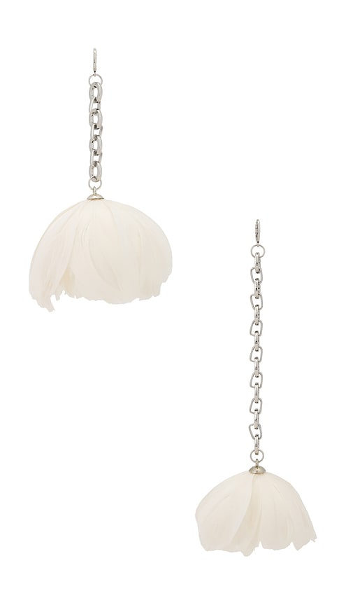  David Koma Ohrringe In Metallic Silver. 