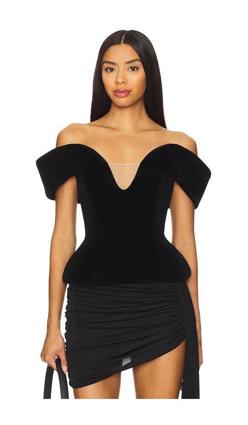 DAVID KOMA】BLACK WAIST-MARK peplum BELT DAVID KOMA】BLACK WAIST