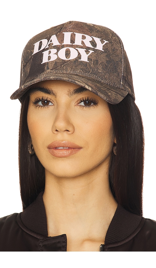 Dairy Boy River Camo Trucker Hat in Pink