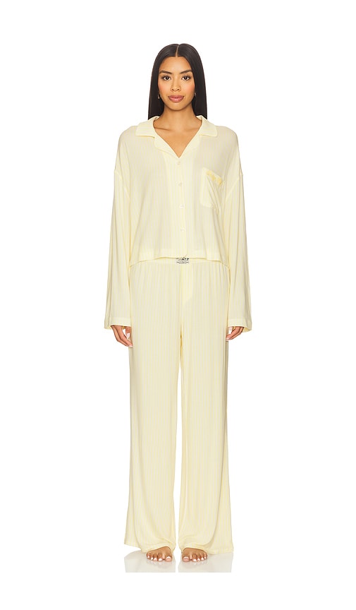 Butter Sleep Set Pajamas in Lemon. - size S (also in M, XS)