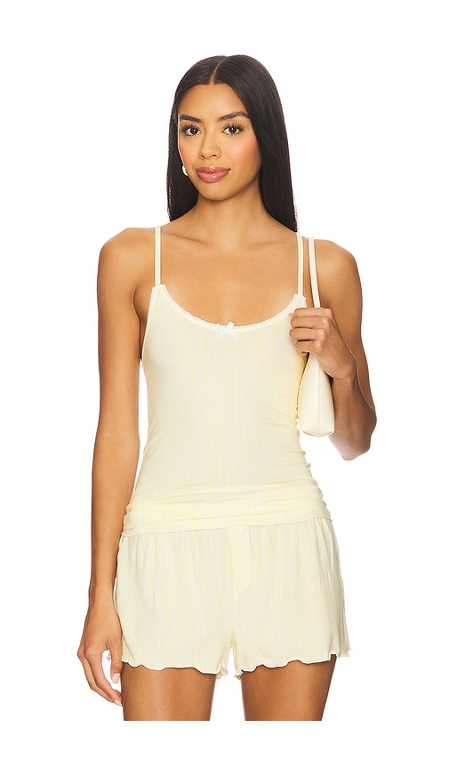 Butter Sleep Tank in Lemon. - size S (also in L, M)