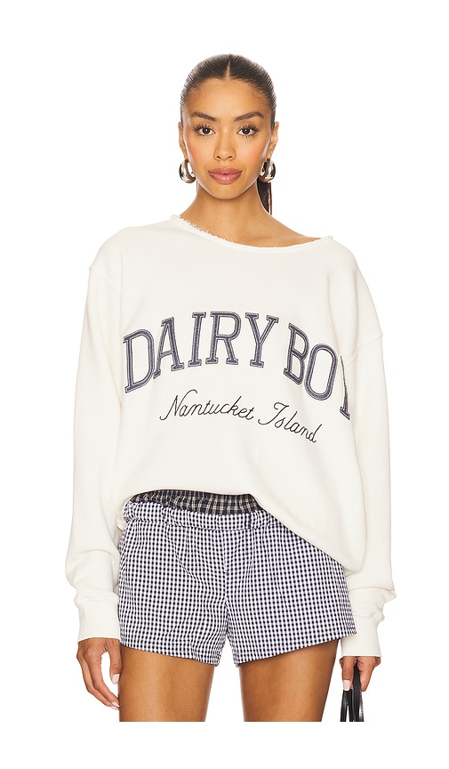 Dairy Boy Cut Off Nantucket Island Crewneck Sweatshirt