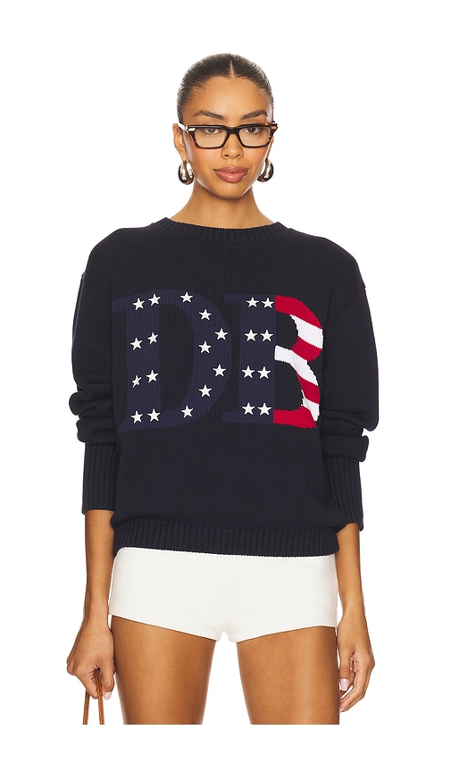 American Summer Sweater in Navy. - size XS (also in L, M, S, XL)