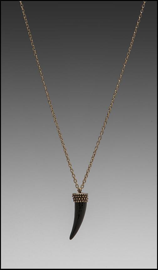 Enamel Large Claw Necklace