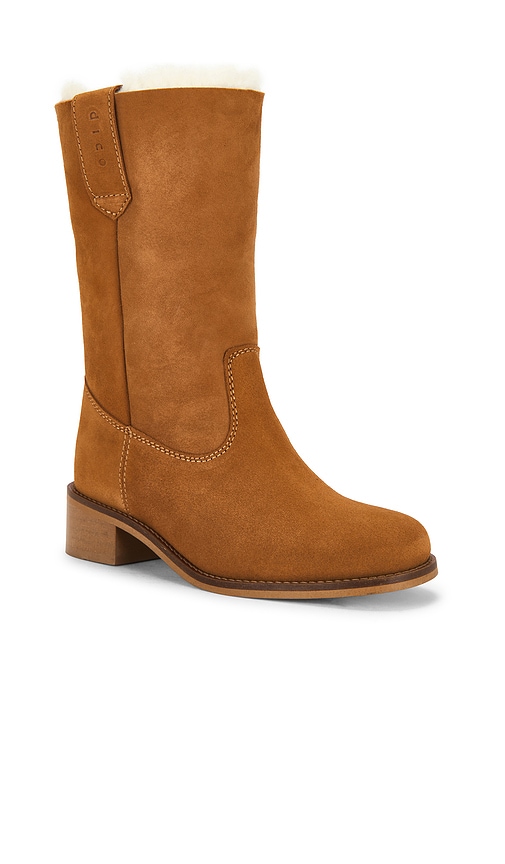  Dico Copenhagen Bota Julia Shearling Gaucho En Color Cognac Talla 36  (también En 37, 38, 39, 40, 41). 