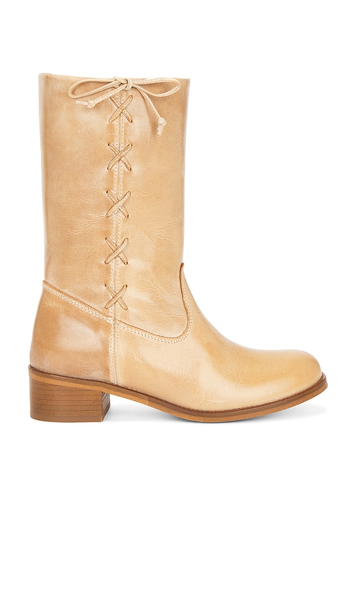 Dico Copenhagen Julia Side Laces Gaucho Boot In Orange