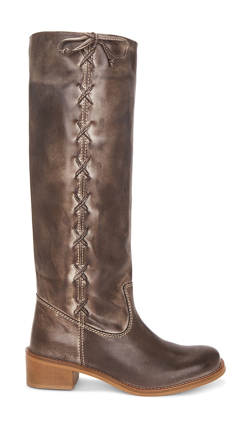 Dico Copenhagen Ann Side Laces Gaucho Boot In Brown