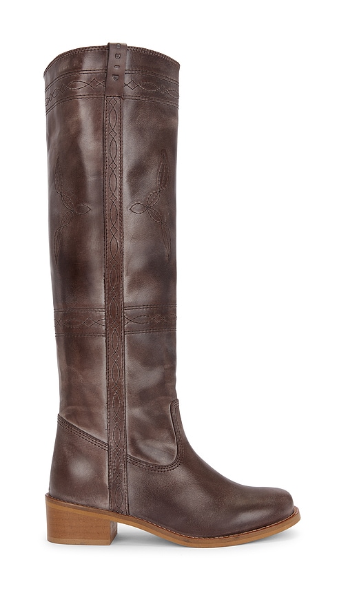 Ann Gaucho With Western Stitching Boot in Brown. - size 41 (also in 36, 37, 38, 39)