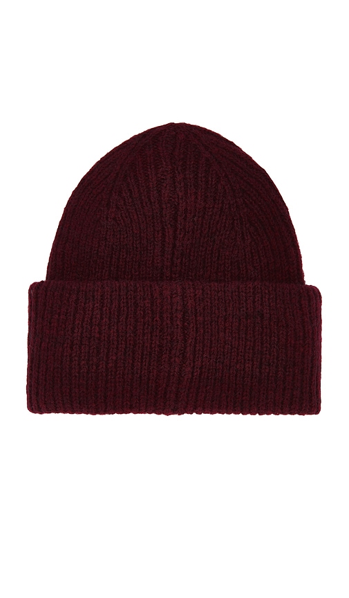 Damson Madder Dm Logo Beanie In Red